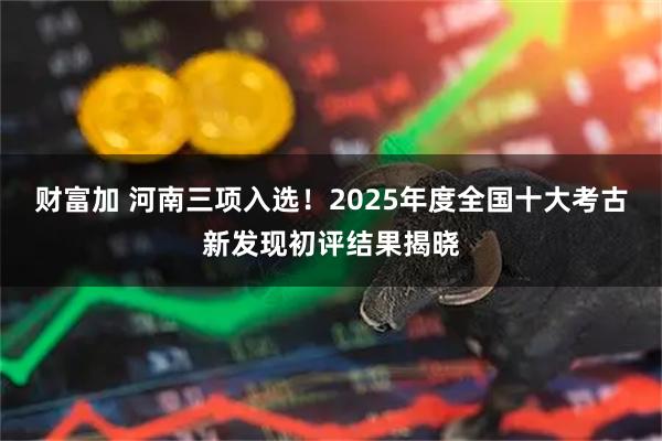 财富加 河南三项入选!2025年度全国十大考古新发现初评结果揭晓